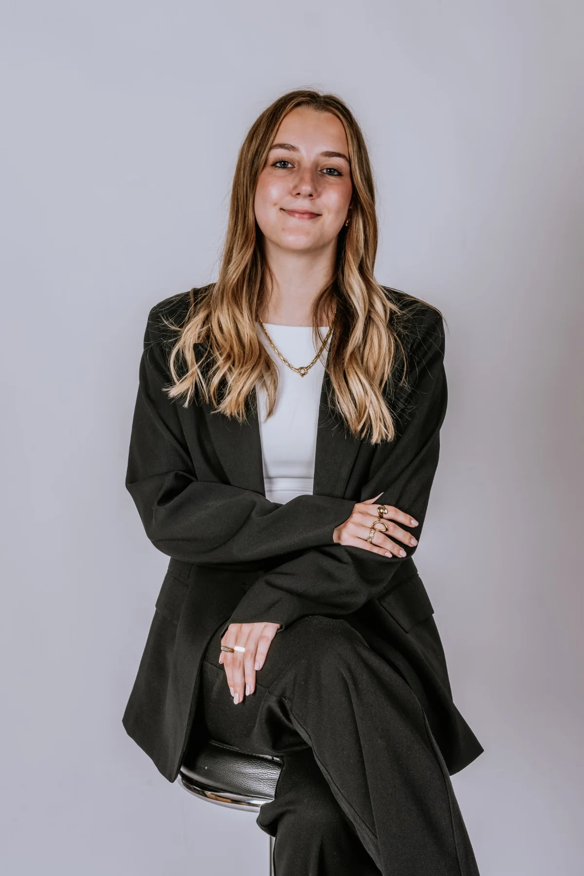 Jill tijdens contentcreatie